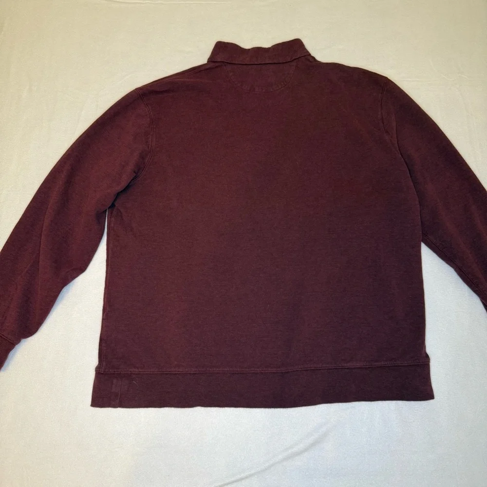Ralph Lauren Polo Zip Up Sweater Men’s Extra Large Maroon –‎ Preppy Fall Layer